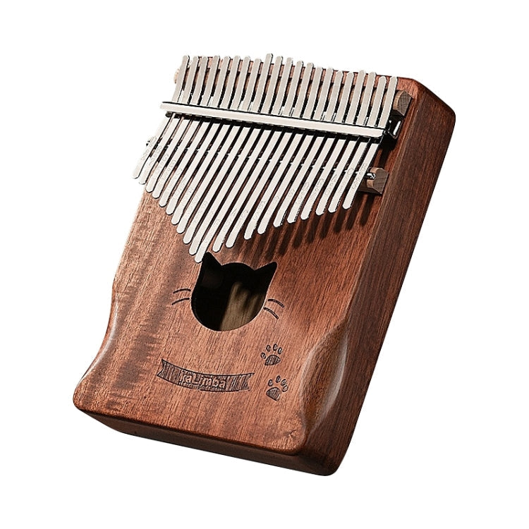 21 Tone Acacia Wood Thumb Piano Kalimba Musical Instruments – Durable Build, Easy to Use Coffee-Cat