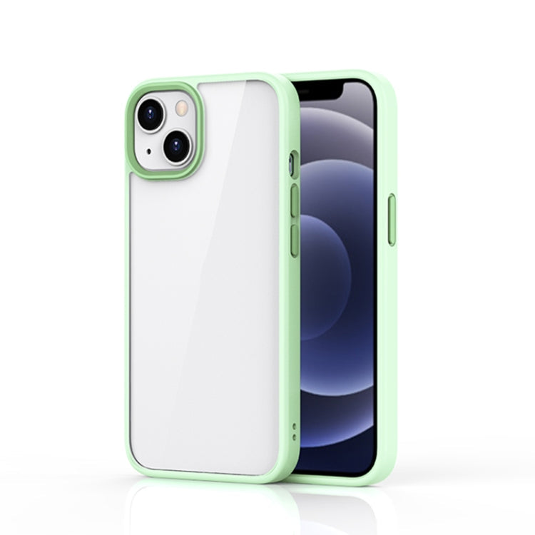 Case – Shockproof, Transparent (iPhone 13 mini) #2 For iPhone 13 Light Green