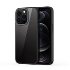 Ming Shield Hybrid Frosted Transparent PC + TPU Scratchproof Shockproof Case – Shockproof, TPU, For iPhone 13 Pro Max For iPhone 13 Pro Max Black