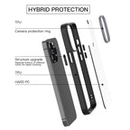 Ming Shield Hybrid Frosted Transparent PC + TPU Scratchproof Shockproof Case – Shockproof, TPU, For iPhone 13 Pro Max