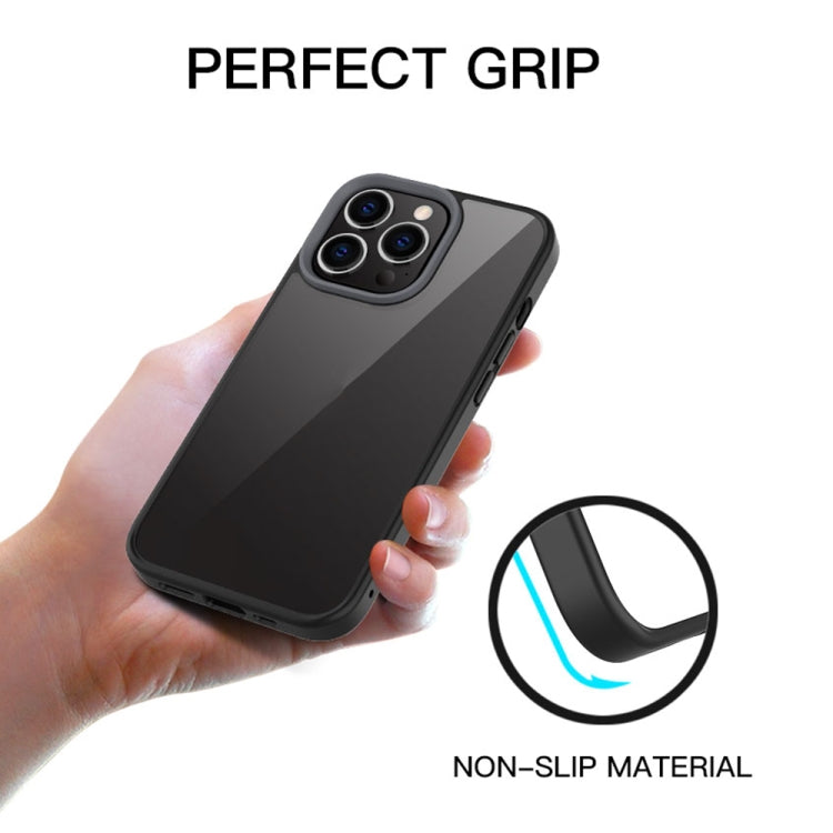 Ming Shield Hybrid Frosted Transparent PC + TPU Scratchproof Shockproof Case – Shockproof, TPU, For iPhone 13 Pro Max