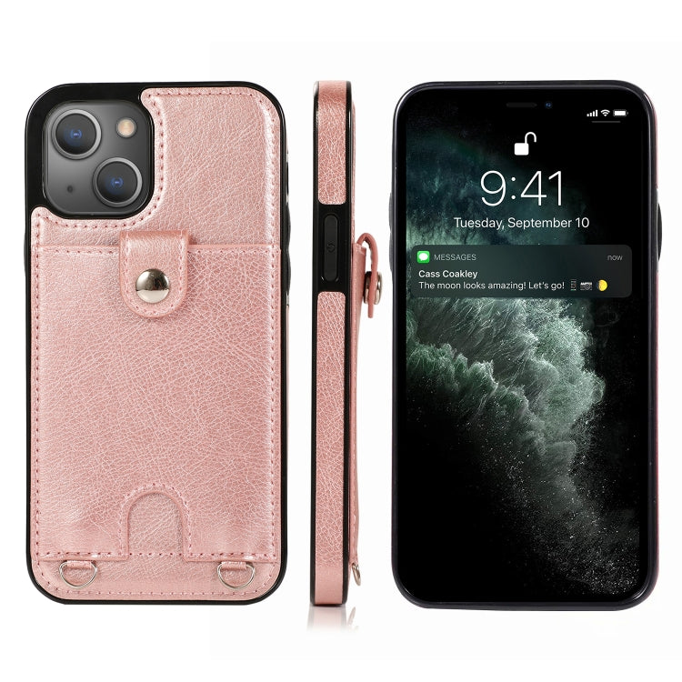 Protective Case – Shockproof, Leather (iPhone 13 mini) For iPhone 13 Rose Gold