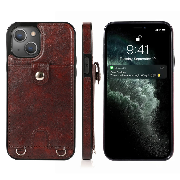 Protective Case – Shockproof, Leather (iPhone 13 mini) For iPhone 13 Pro Max Brown