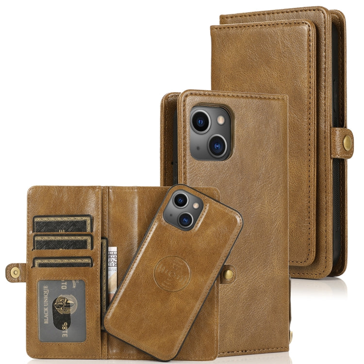 Case – Leather, Magnetic (iPhone 13) #2 For iPhone 13 Mini Brown