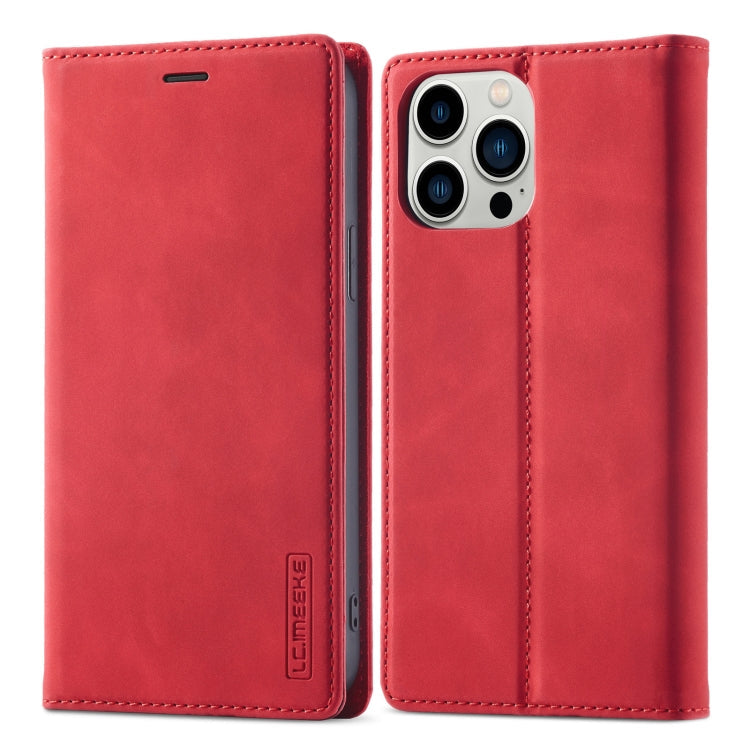 Case – Leather, Magnetic (iPhone 13 mini) #4 For iPhone 13 Pro Red