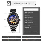 SKMEI 9194 Men Mechanical Gear Dial Automatic Mechanical Watch