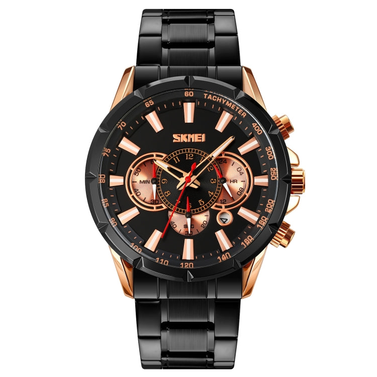 Stopwatch – Stainless Steel #5 Rose Gold Black