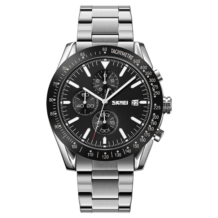 Stopwatch – Stainless Steel #4 Silver Black