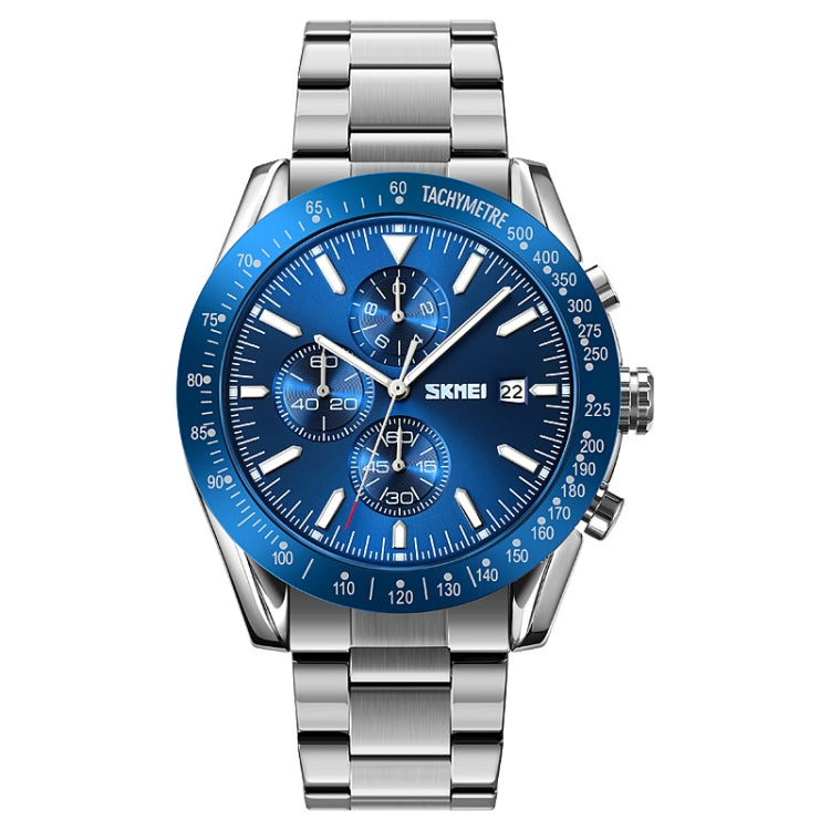 Stopwatch – Stainless Steel #4 Silver Blue