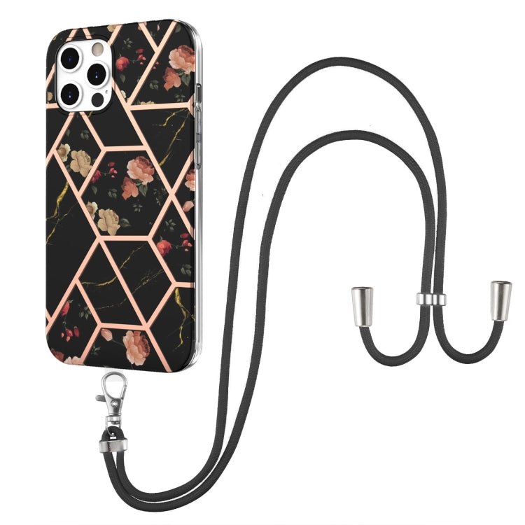 Case – Shockproof (iPhone 13 mini) #5 For iPhone 12 12 Pro Black Flower