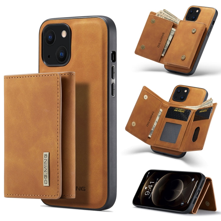 DG.MING Case – Shockproof, Magnetic (iPhone 13 mini) For iPhone 13 Brown