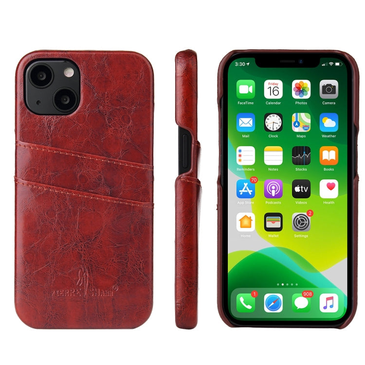 Case – Leather (iPhone 13) #5 For iPhone 13 Mini Brown