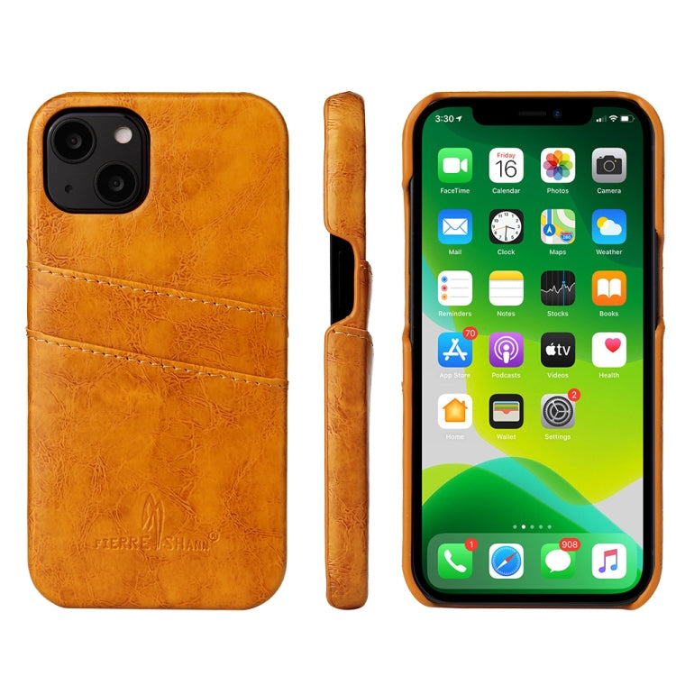 Case – Leather (iPhone 13) #5 For iPhone 13 Pro Yellow
