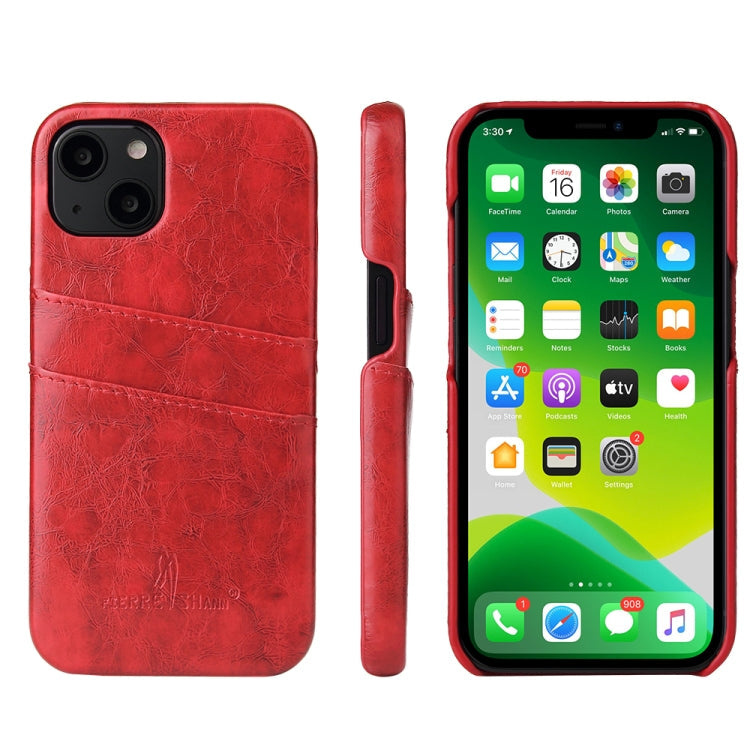 Case – Leather (iPhone 13) #5 For iPhone 13 Pro Max Red