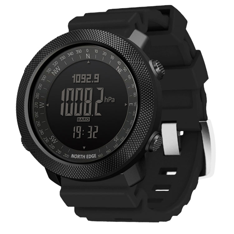 NORTH EDGE Multi-function Waterproof Outdoor Sports Electronic Smart Watch, Support Humidity Measurement / Weather Forecast / Speed Measurement, Silicone Strap Silicone Strap Silicone Strap