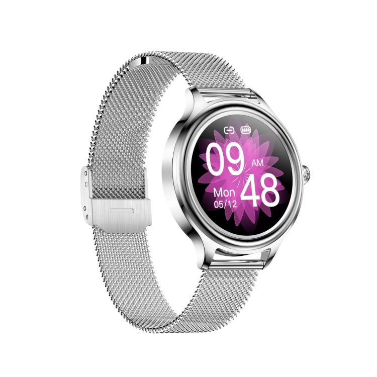ZX10 Smart Watch – 1.09" Screen, IP68 Waterproof, Heart Rate Monitoring Steel Strap(Silver) Silver