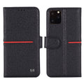 GEBEI Top-grain Leather Horizontal Flip Protective Case with Holder & Card Slots & Wallet & Photo Frame, For iPhone 11, For iPhone 11 Pro, For iPhone 11 Pro Max, For iPhone XS / X, For iPhone XR, For iPhone XS Max For iPhone 11 Black