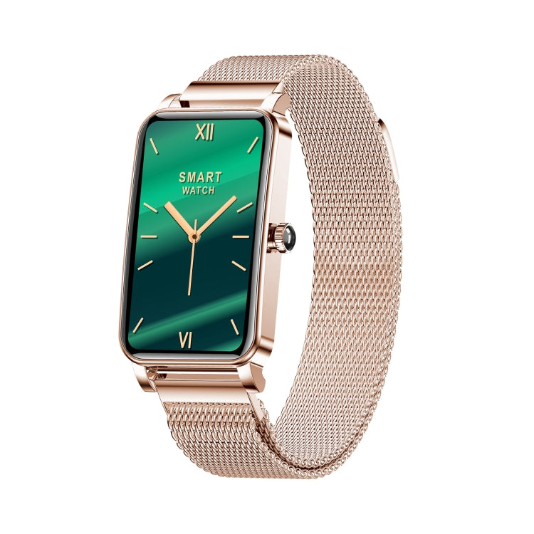 ZX19 Smart Watch – 1.45" Screen, IP68 Waterproof, Heart Rate Monitoring (Silver) Milanese Strap(Gold) Gold