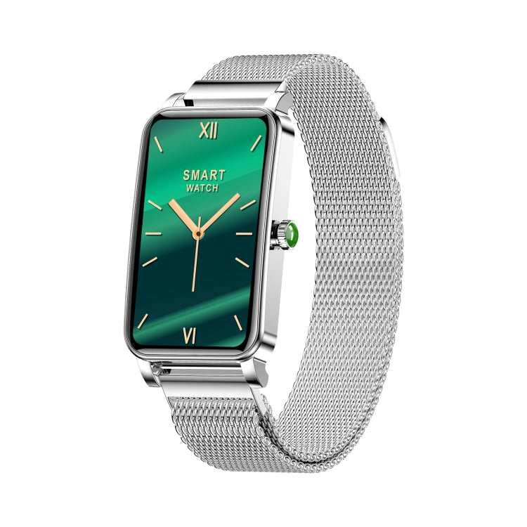 ZX19 Smart Watch – 1.45" Screen, IP68 Waterproof, Heart Rate Monitoring (Silver) Milanese Strap(Silver) Silver