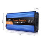 Carmaer 1200W Car Smart Multi-function Digital Display Inverter Household Power Converter, 12V to 220V 1200W, 24V to 220V 1200W, 48V to 220V 1200W