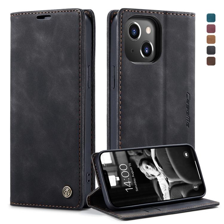 CaseMe-013 Case – Leather (iPhone 13 mini) For iPhone 13 Black