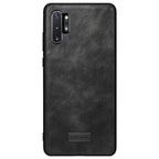 SULADA Shockproof TPU + Handmade Leather Protective Case, For Huawi Mate 30, For Huawi Mate 30 Pro, For Galaxy Note 10+ For Huawi Mate 30 Black
