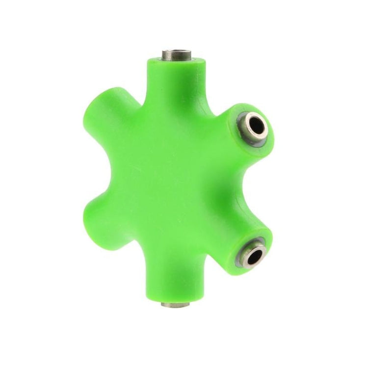 6 in 1 Audio Adapter 3.5mm Jack Multi Port Hub Aux Headphone Splitter Converter – TPU