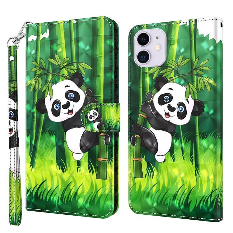 Case – Leather (iPhone 13 mini) #14 For iPhone 13 Panda Climbing Bamboo