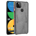 Shockproof Crocodile Texture PC + PU Case, For Google Pixel 5a 5G, For Samsung Galaxy Z Flip3 5G, For Samsung Galaxy Z Fold3 5G For Google Pixel 5a 5G Black
