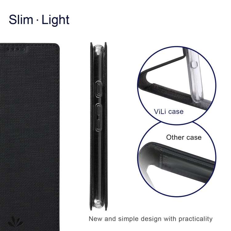 ViLi DMX Series Shockproof TPU + PU Leather Magnetic Attraction Horizontal Flip Case with Card Slot & Holder – Shockproof, Magnetic, Card Slot, For Google Pixel 5a, For Google Pixel 6, For Xiaomi Mi 11 Ultra, For OnePlus Nord CE 5G, For Xiaomi Mi 11 Lite
