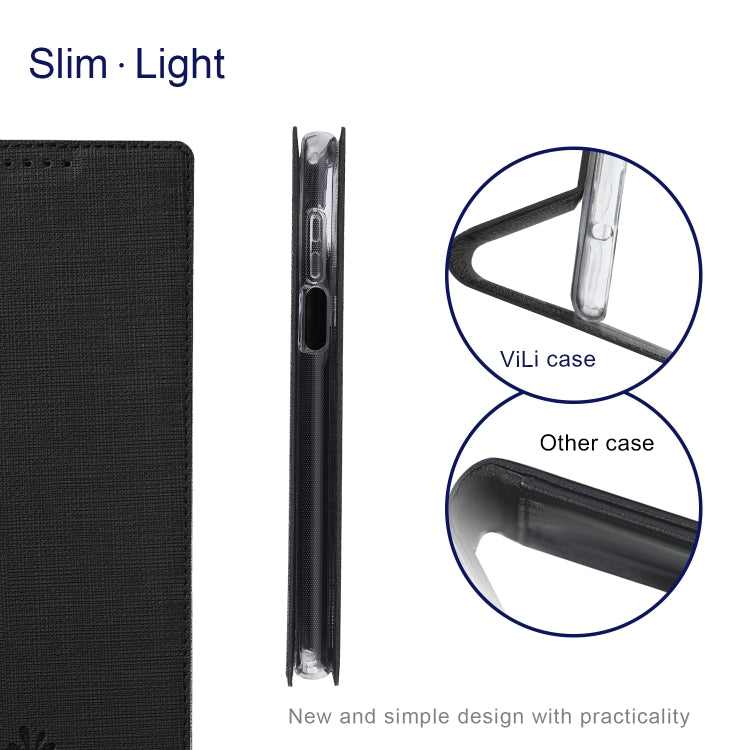 ViLi DMX Series Shockproof TPU + PU Leather Magnetic Attraction Horizontal Flip Case with Card Slot & Holder – Shockproof, Magnetic, Card Slot, For OnePlus Nord N200 5G, For Sony Xperia 10 III, For Sony Xperia Ace II, For Sony Xperia 1 III