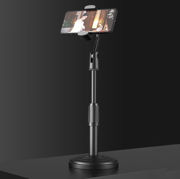 Desktop Stand Mobile Phone Tablet Live Broadcast Stand Telescopic Disc Stand, 1 PC 1 PC Black