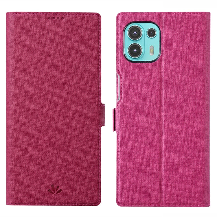 ViLi K Series Shockproof TPU + PU Leather Magnetic Buckle Horizontal Flip Case with Card Slots & Wallet & Holder – Shockproof, Magnetic, Card Slot, For Motorola Moto Edge 20 Lite, For Motorola Moto Edge 20 Pro, For OnePlus Nord 2 5G For Motorola Moto Edge 20 Lite Rose Red