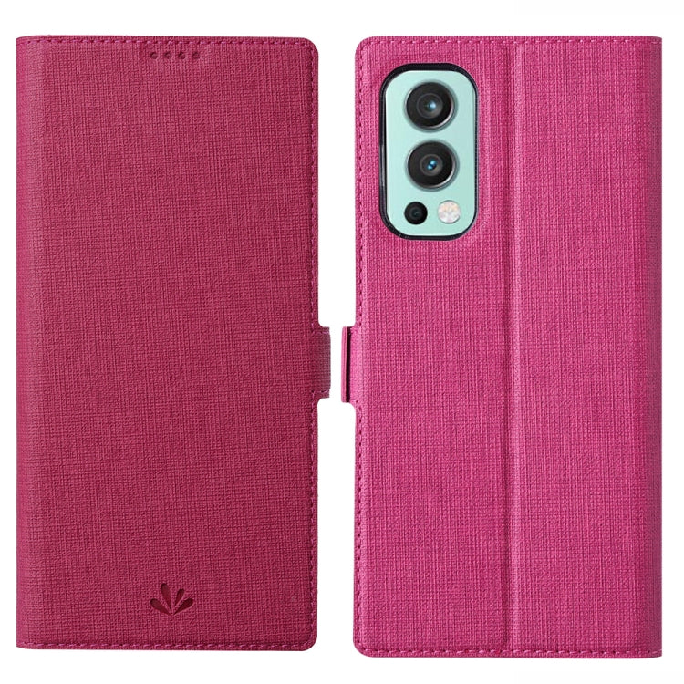 ViLi K Series Shockproof TPU + PU Leather Magnetic Buckle Horizontal Flip Case with Card Slots & Wallet & Holder – Shockproof, Magnetic, Card Slot, For Motorola Moto Edge 20 Lite, For Motorola Moto Edge 20 Pro, For OnePlus Nord 2 5G For OnePlus Nord 2 5G Rose Red