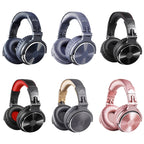 OneOdio Pro-10 Head-mounted Noise Reduction Wired Headphone with Microphone, Black Red, Black, Grey Khaki, Grey Blue, Blue, Rose Gold – Durable Build, Easy to Use