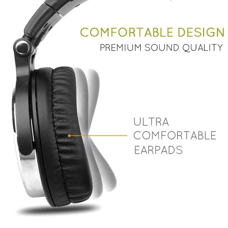 OneOdio Pro-10 Head-mounted Noise Reduction Wired Headphone with Microphone, Black Red, Black, Grey Khaki, Grey Blue, Blue, Rose Gold – Durable Build, Easy to Use