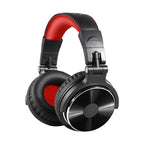 OneOdio Pro-10 Head-mounted Noise Reduction Wired Headphone with Microphone, Black Red, Black, Grey Khaki, Grey Blue, Blue, Rose Gold – Durable Build, Easy to Use Black Red