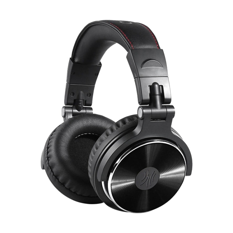 OneOdio Pro-10 Head-mounted Noise Reduction Wired Headphone with Microphone, Black Red, Black, Grey Khaki, Grey Blue, Blue, Rose Gold – Durable Build, Easy to Use Black