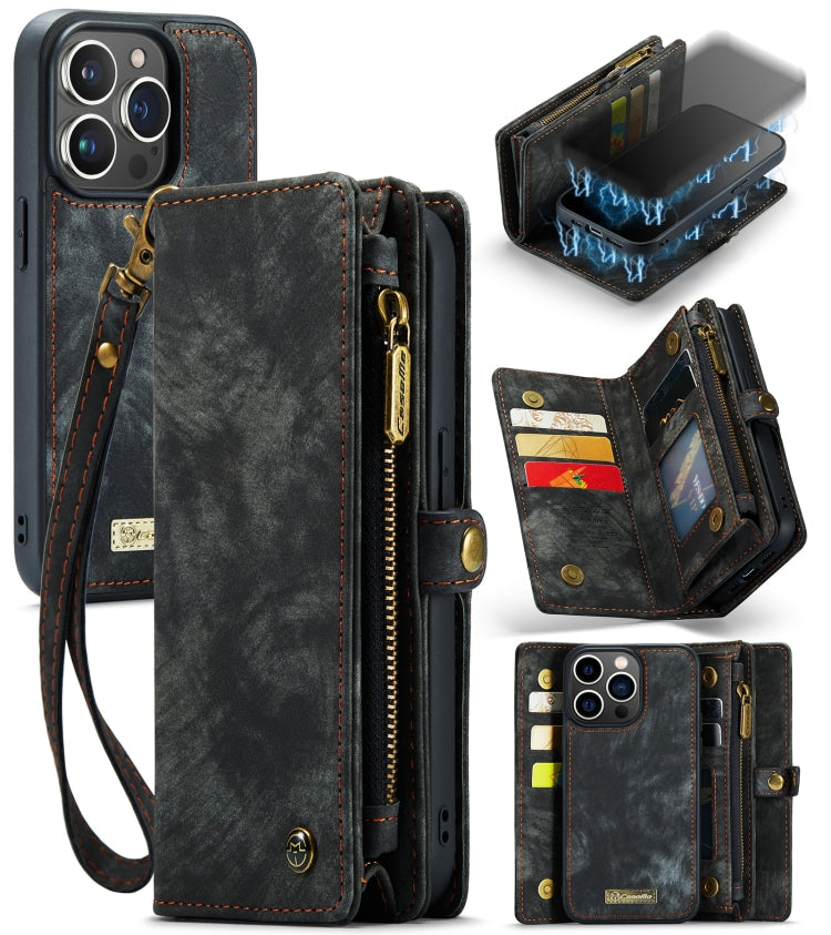 CaseMe-008 Case – Leather (iPhone 13 Pro Max) For iPhone 13 Pro Black