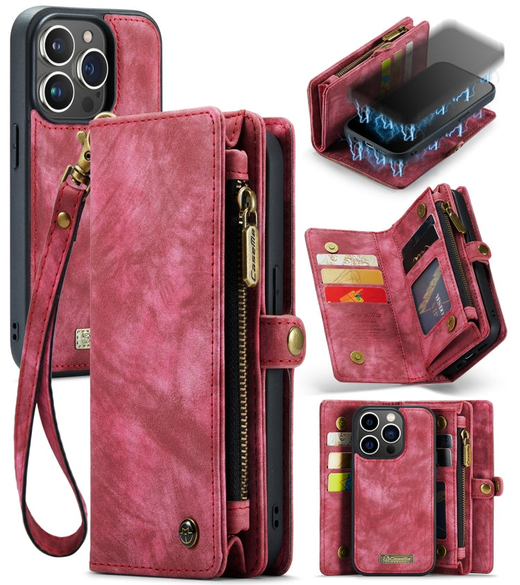 CaseMe-008 Case – Leather (iPhone 13 Pro Max) For iPhone 13 Pro Red