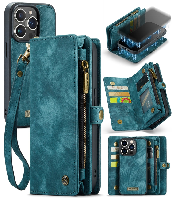 CaseMe-008 Case – Leather (iPhone 13 Pro Max) For iPhone 13 Pro Blue