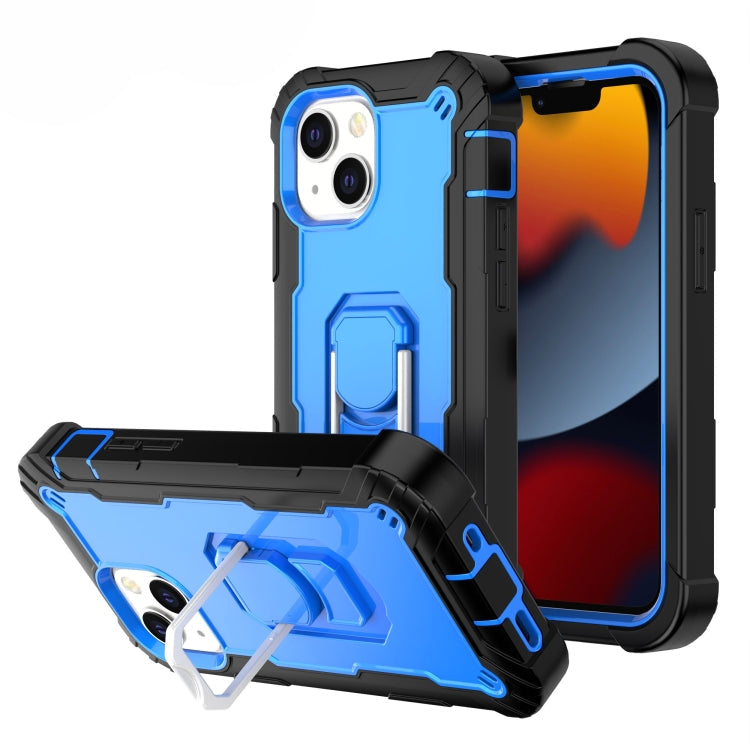 PC Protective Case – Shockproof (iPhone 13 mini) For iPhone 13 mini Black + Blue