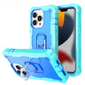 PC Protective Case – Shockproof (iPhone 13 Pro) For iPhone 13 Pro Mint Green + Blue