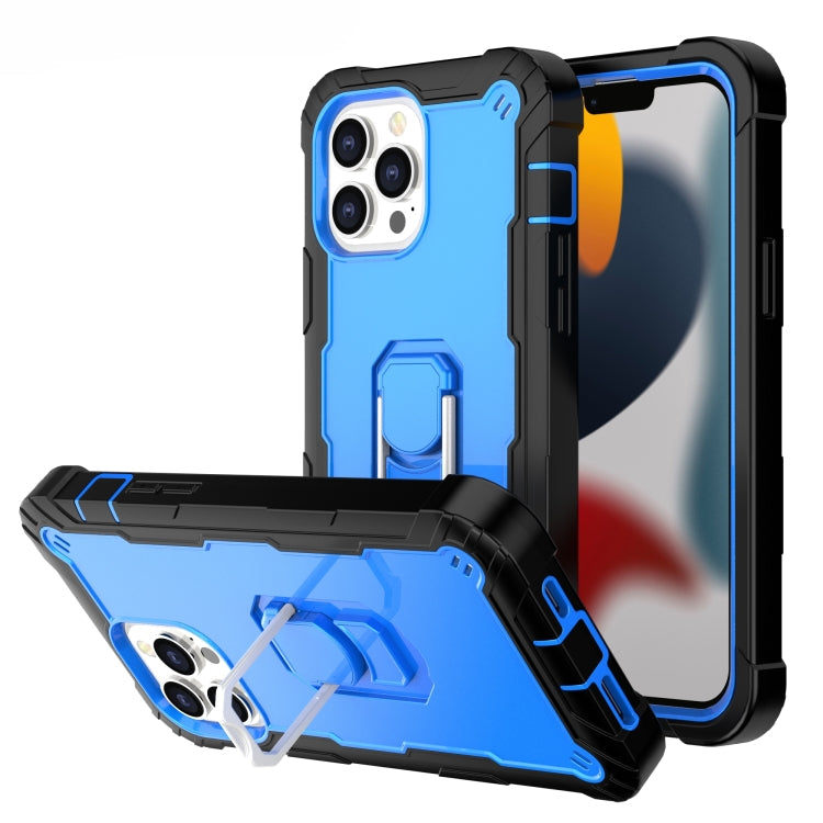 PC Protective Case – Shockproof (iPhone 13 Pro) For iPhone 13 Pro Max Black + Blue