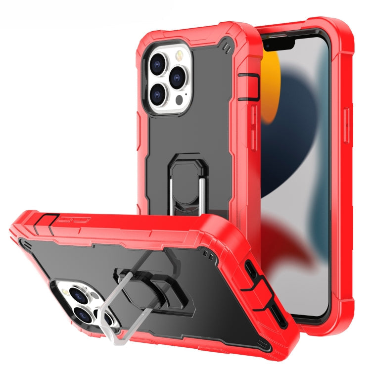 PC Protective Case – Shockproof (iPhone 13 Pro) For iPhone 13 Pro Max Red + Black