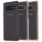 GEBEI Shockproof Plating PC Protective Case, For Galaxy S10e, For Galaxy S10, For Galaxy S10+