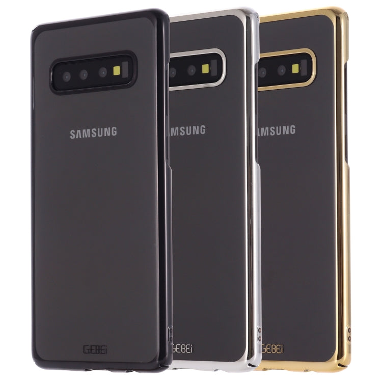 GEBEI Shockproof Plating PC Protective Case, For Galaxy S10e, For Galaxy S10, For Galaxy S10+