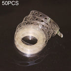 50 PCS DIY Latex Balloons Modeling Tool Plastic Balloon Chain Tie Knob Tool Birthday Party Wedding Decoration Supplies, Length: 5m, 50 PCS 50 PCS Single Hole