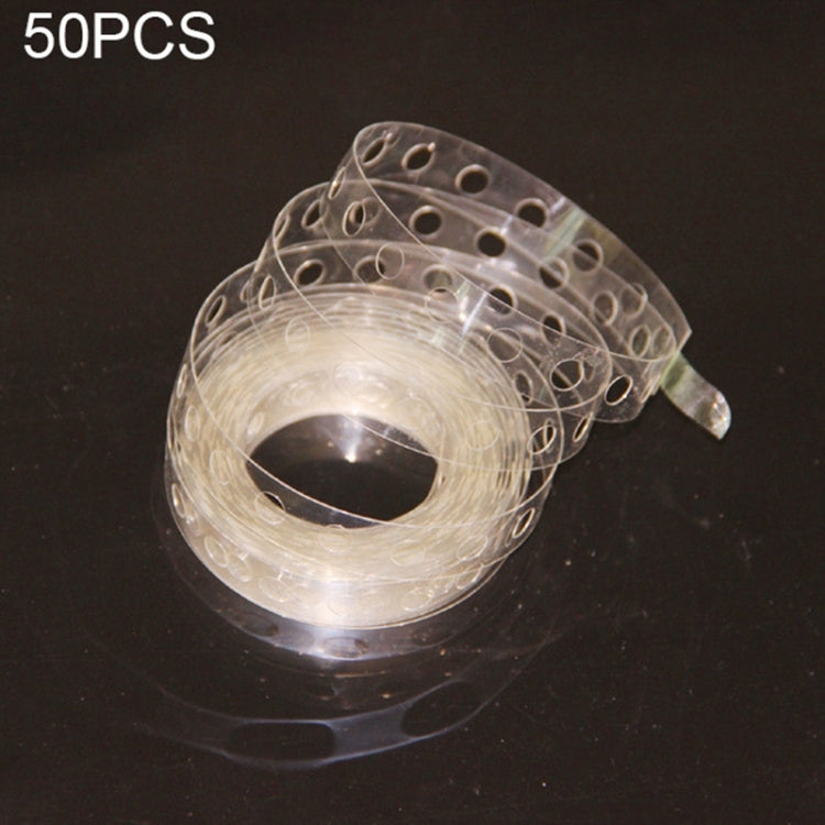 50 PCS DIY Latex Balloons Modeling Tool Plastic Balloon Chain Tie Knob Tool Birthday Party Wedding Decoration Supplies, Length: 5m, 50 PCS 50 PCS Single Hole