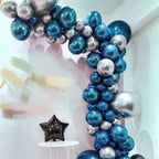 50 PCS DIY Latex Balloons Modeling Tool Plastic Balloon Chain Tie Knob Tool Birthday Party Wedding Decoration Supplies, Length: 5m, 50 PCS